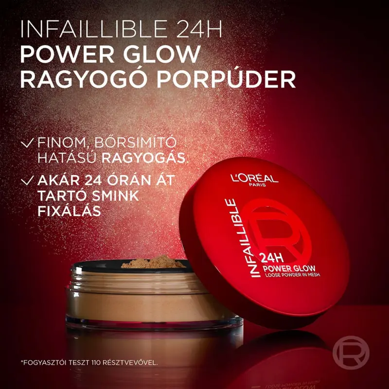 Infaillible 24H Power Glow Loose Powder Medium púder 10 g