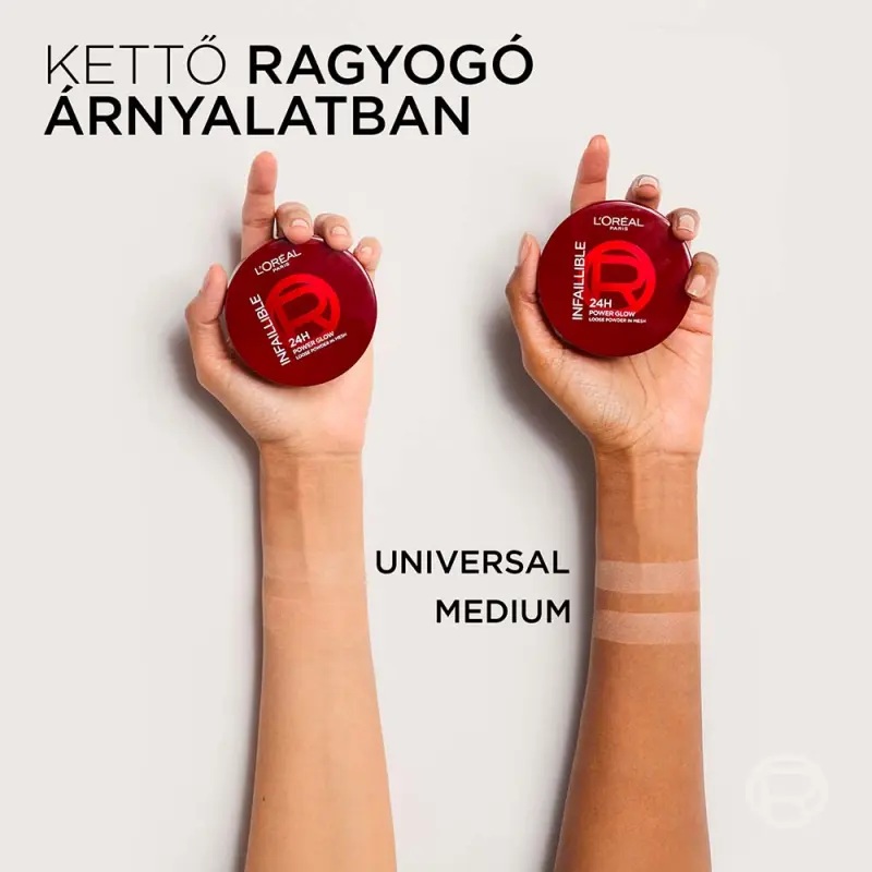 Infaillible 24H Power Glow Loose Powder Universal púder 10 g