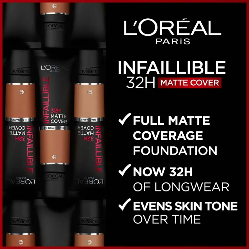 Infaillible 32H Matte Cover 175 Sable matt hatású alapozó 30 ml
