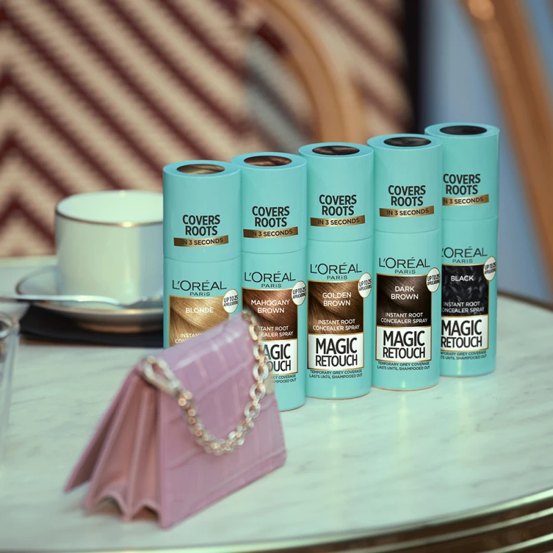 Magic Retouch Hajtőszínező spray, fekete 75 ml