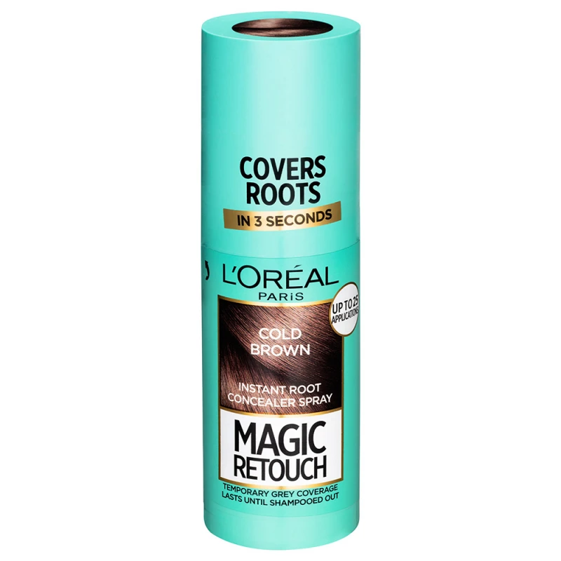 Magic Retouch Hajtőszínező spray, jeges barna 75 ml