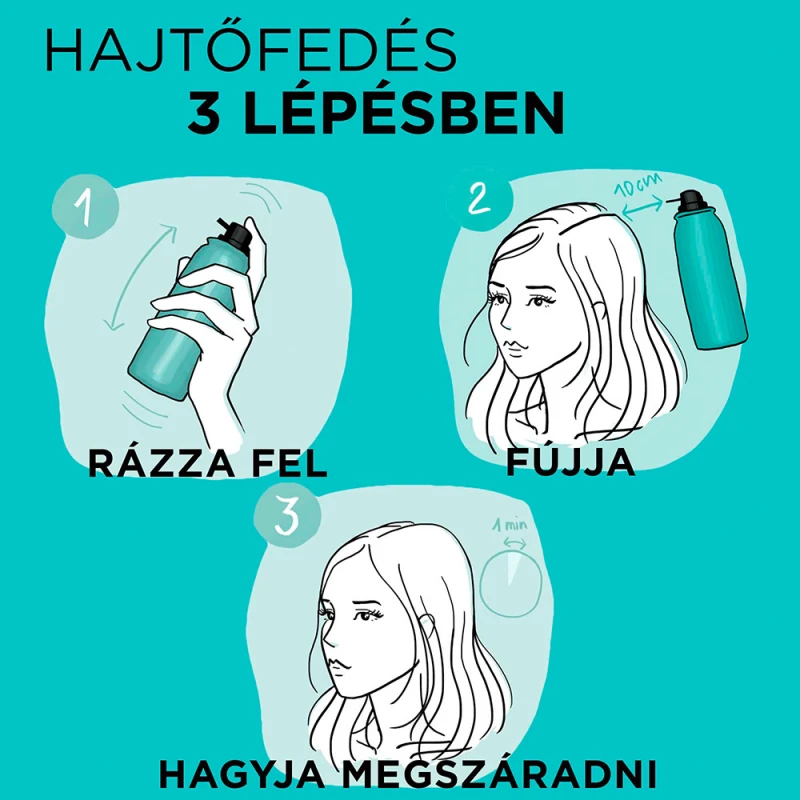Magic Retouch Hajtőszínező spray, vörös 75 ml