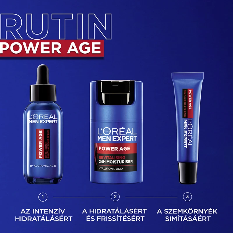 Men Expert Power Age revitalizáló, akár 24 órás hidratáló krém 50 ml