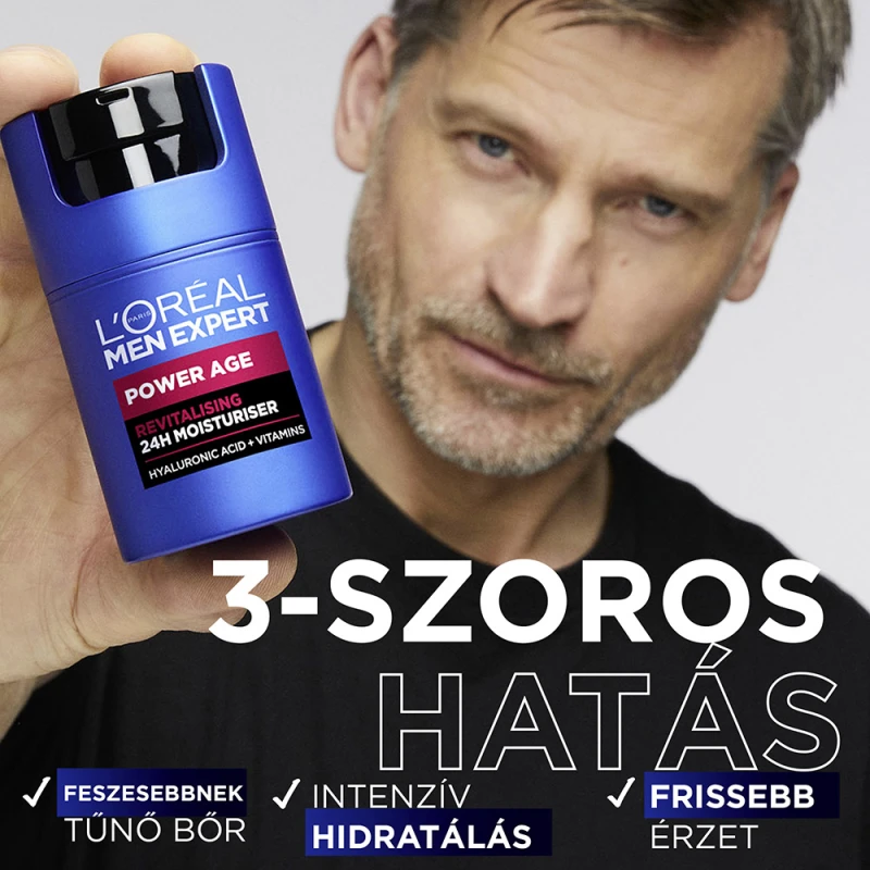 Men Expert Power Age revitalizáló, akár 24 órás hidratáló krém 50 ml