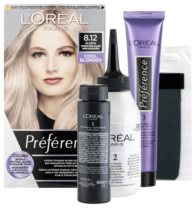 Préférence tartós hajfesték 8.12 Alaska - Extra Világos Gyöngyszőke (174 ml)