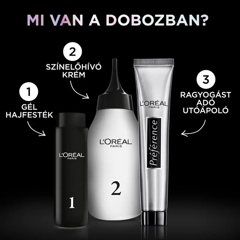 Préférence Vivid Colors Tartós hajfesték 5.230 Mocha, 60+90+54 ml