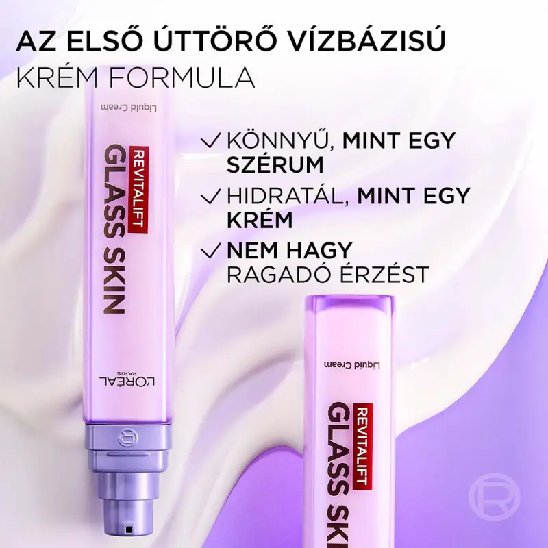 Revitalift Filler Glass Skin vízbázisú krém 50 ml