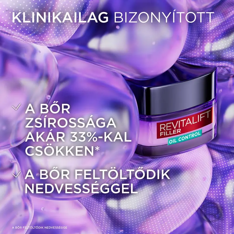 Revitalift Filler hialuronsavas feltöltő gél-krém zsíros és kombinált bőrre 50 ml