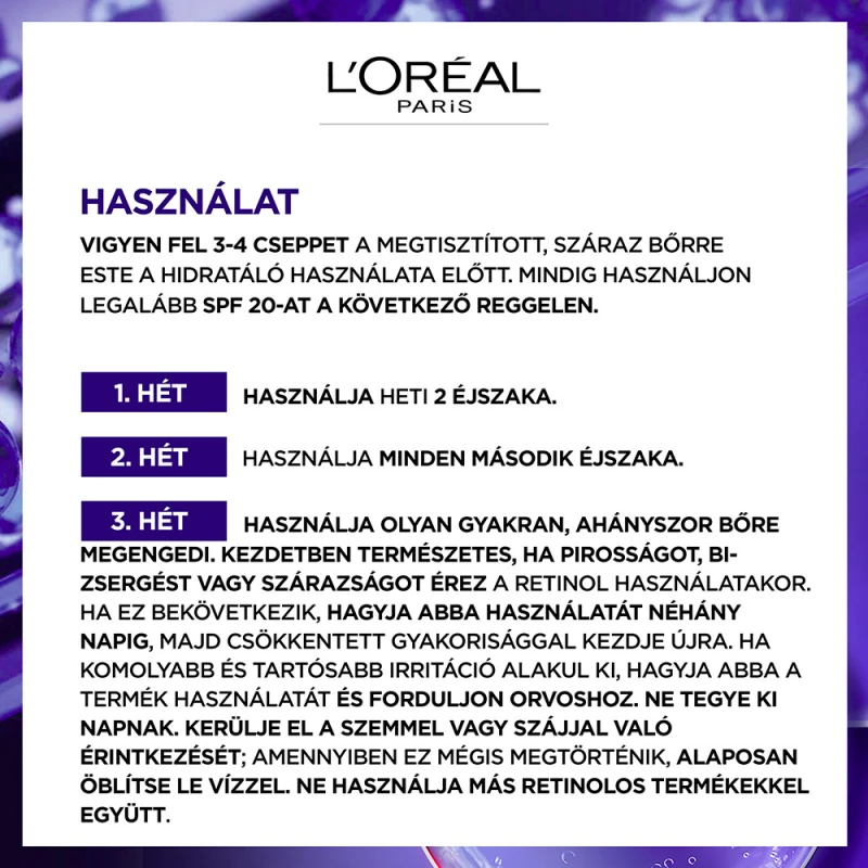 Revitalift Laser éjszakai szérum retinollal (30 ml)