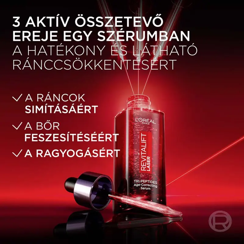 Revitalift Laser Ránctalanító szérum három típusú peptiddel 50 ml