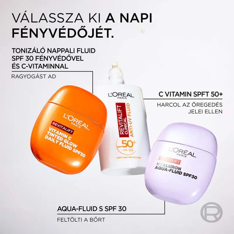 Revitalift Tonizáló nappali fluid SPF30 fényvédővel és C-vitaminnal 40 ml