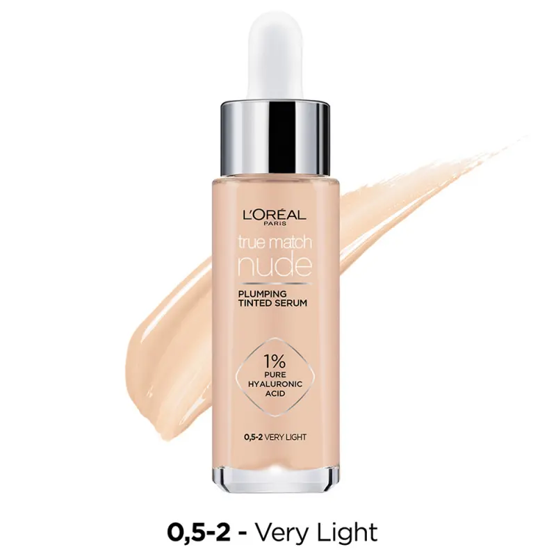 True Match Nude Tinted Serum, színezett szérum 0,5-2 Very Light (30 ml)