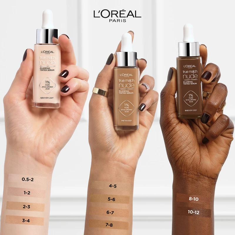 True Match Nude Tinted Serum, színezett szérum 1-2 Rosy Light (30 ml)