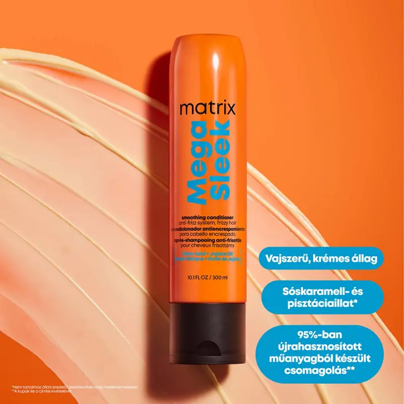 Mega Sleek Simító Kondicionáló nehezen kezelhető, szöszösödő hajra 300 ml