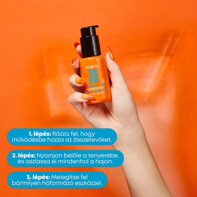 Mega Sleek Topcoat Simaságot biztosító szérum nehezen kezelhető, szöszösödő hajra 30 ml