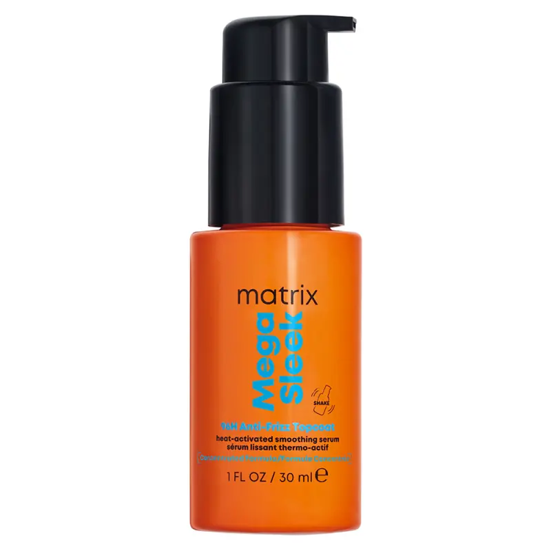 MATRIX Mega Sleek Topcoat Simaságot biztosító szérum nehezen kezelhető, szöszösödő hajra 30 ml MATRIX Mega Sleek Topcoat Simaságot biztosító szérum nehezen kezelhető, szöszösödő hajra 30 ml