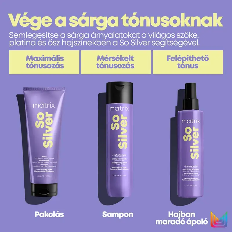 So Silver Sampon semlegesítő és hidratáló hatással 300 ml