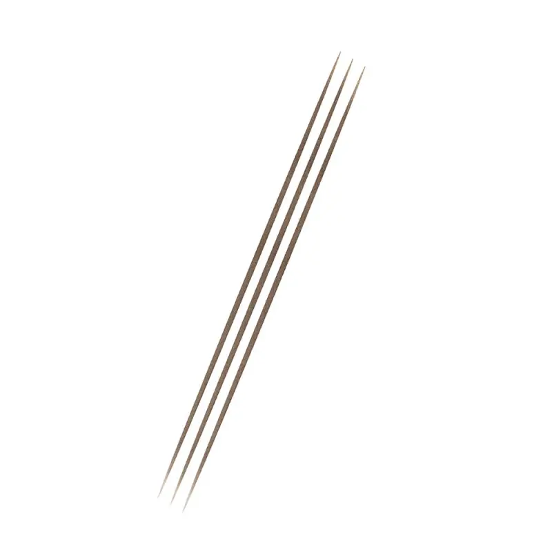 Brow Inserts Medium Brown 4 kétvégű szemöldökfilc háromágú heggyel és színezett géllel