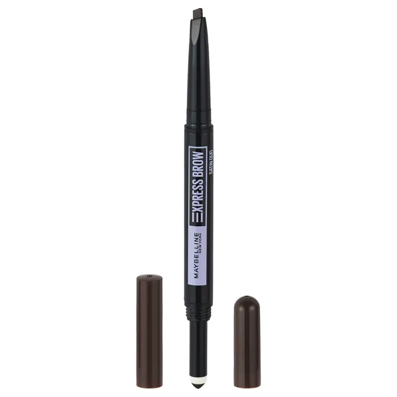 Express Brow Duo kétvégű szemöldökformázó NU 04 Dark Brown (8,8 g)