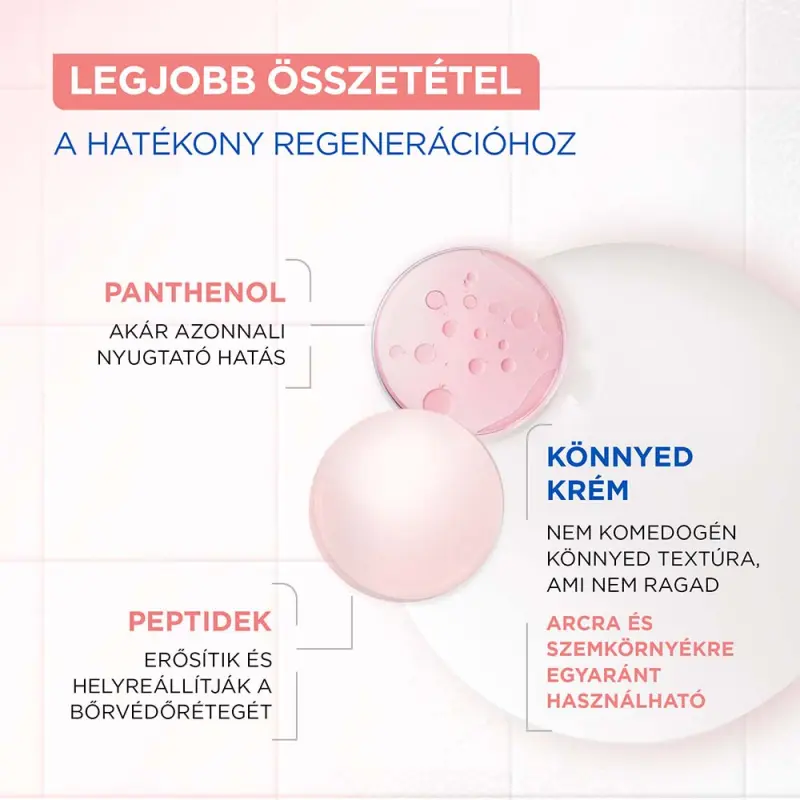 Anti-Reaction hidratáló, regeneráló krém panthenollal és peptidekkel 50 ml