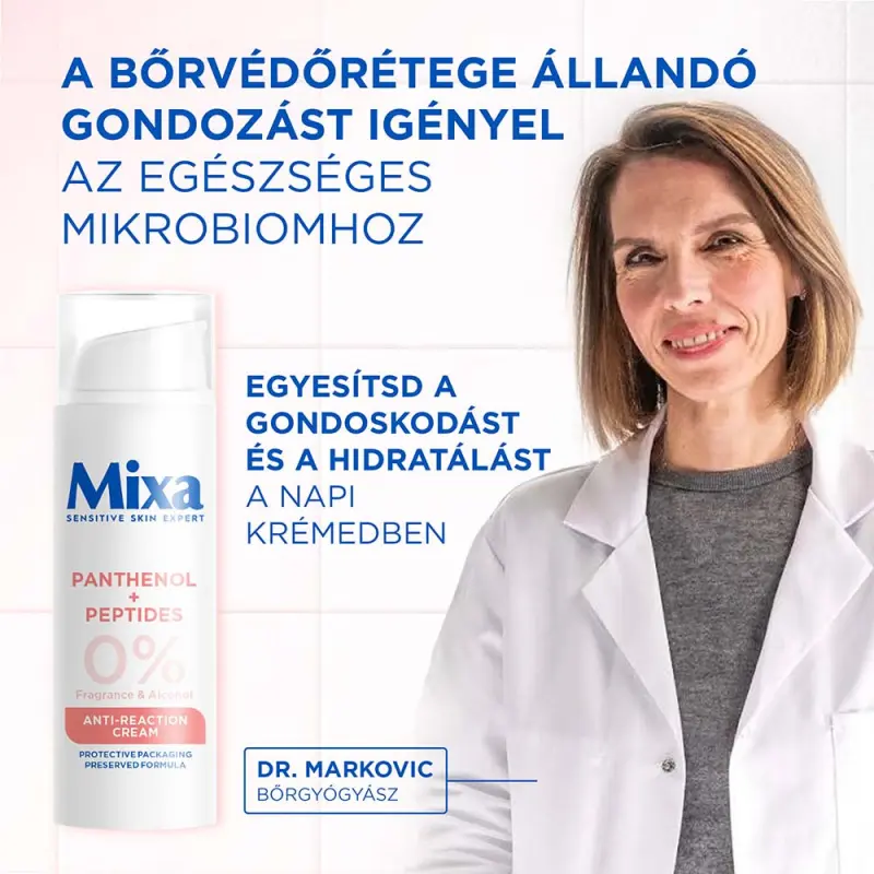 Anti-Reaction hidratáló, regeneráló krém panthenollal és peptidekkel 50 ml