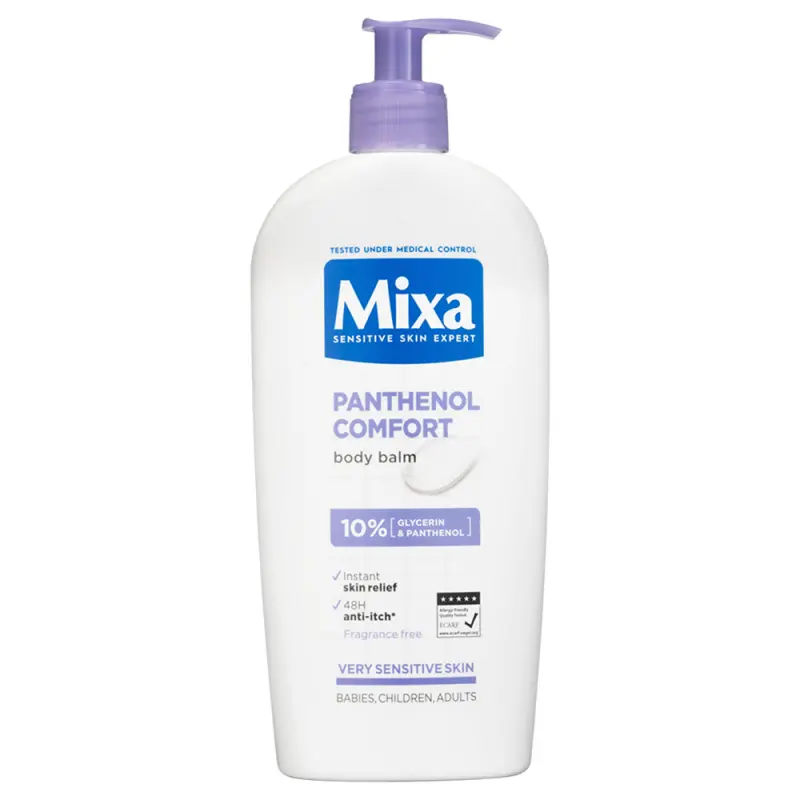 MIXA Panthenol Comfort bőrnyugtató testápoló nagyon érzékeny bőrre 400 ml MIXA Panthenol Comfort bőrnyugtató testápoló nagyon érzékeny bőrre 400 ml