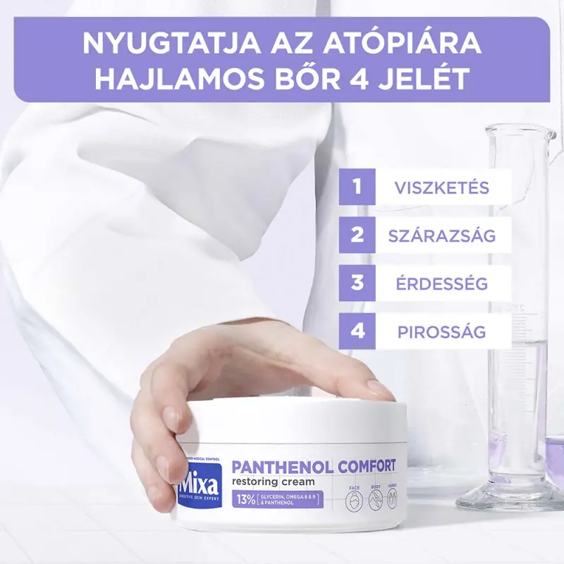 Panthenol Comfort Nyugtató testápoló nagyon érzékeny bőrre 150 ml
