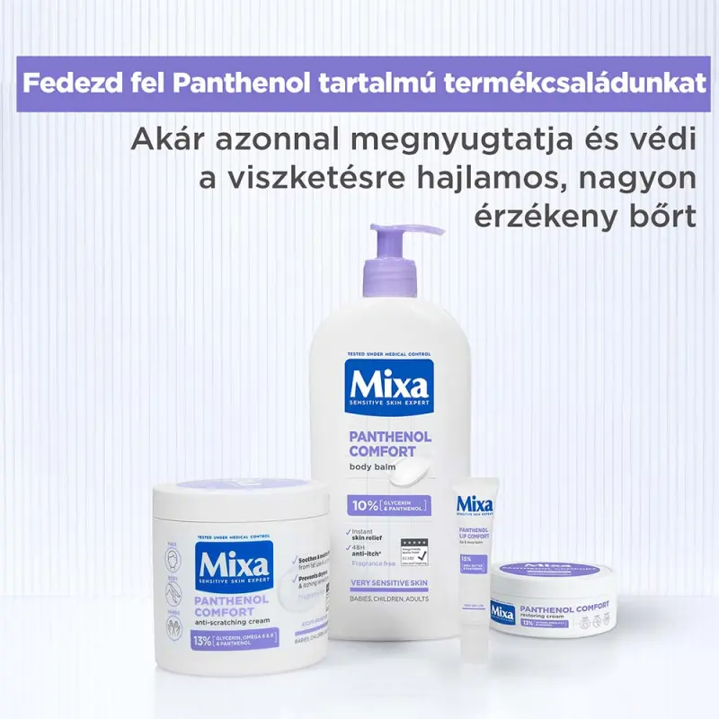 Panthenol Lip Comfort Ajak- és orrbalzsam, nagyon száraz és érzékeny ajkakra 10 ml