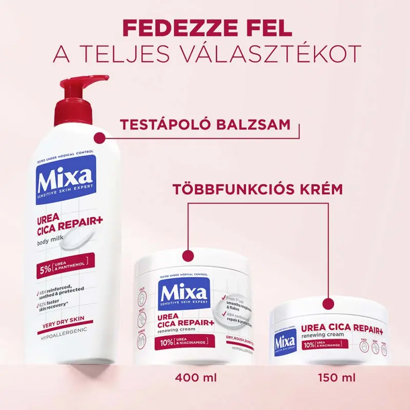 Urea Cica Repair+ regeneráló testápoló száraz, durva bőrre 150 ml