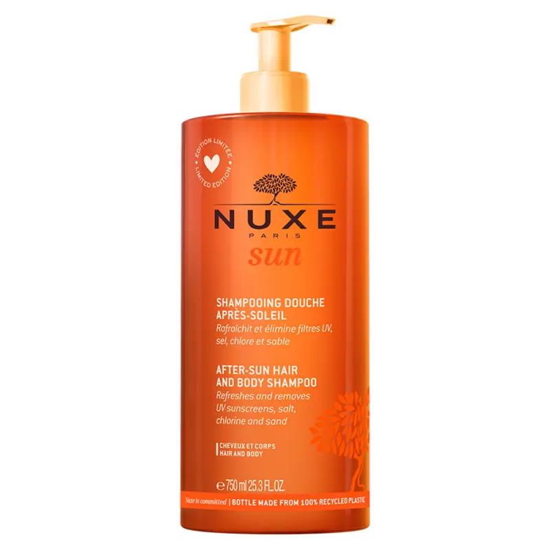 NUXE Sun Napozás utáni tusfürdő és sampon 750 ml