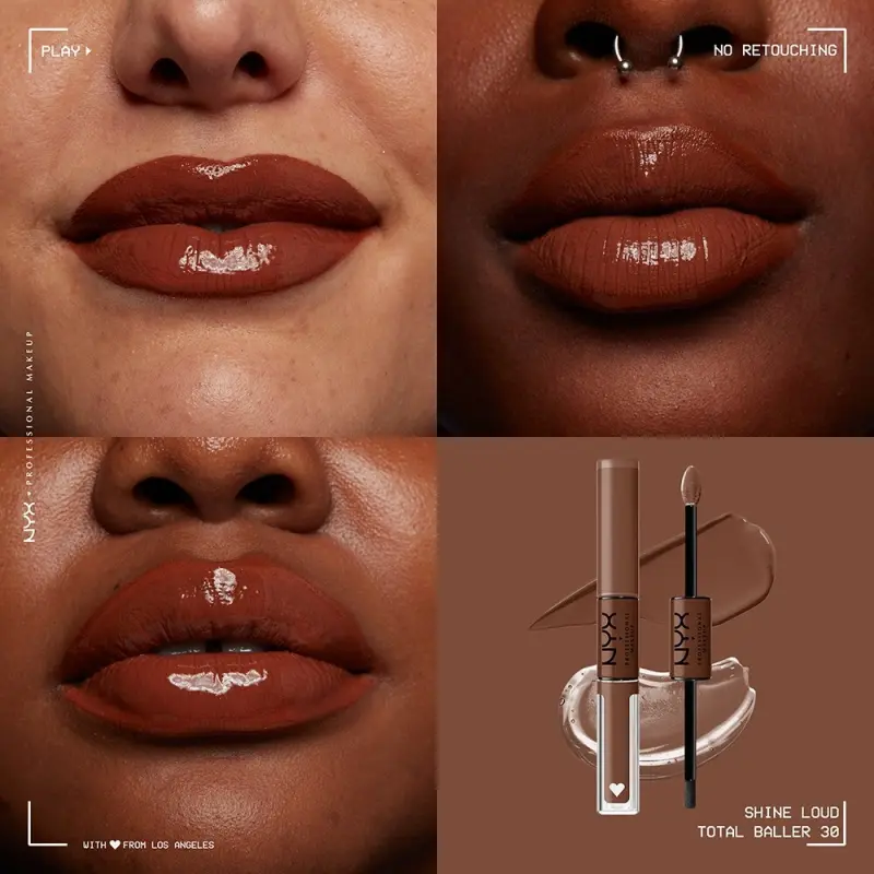 Shine Loud Pro Pigment Lip Shine- Total Baller