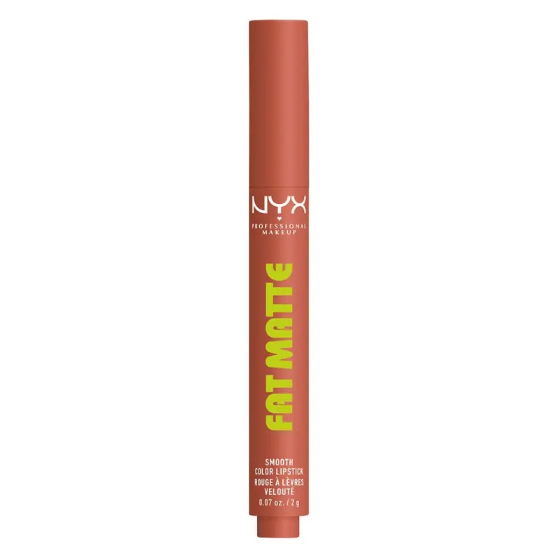 NYX PROFESSIONAL MAKEUP Fat Matte Smooth Color Lipstick matt hatású ajakrúzs 01 Cozy Whipped 2 g NYX PROFESSIONAL MAKEUP Fat Matte Smooth Color Lipstick matt hatású ajakrúzs 01 Cozy Whipped 2 g