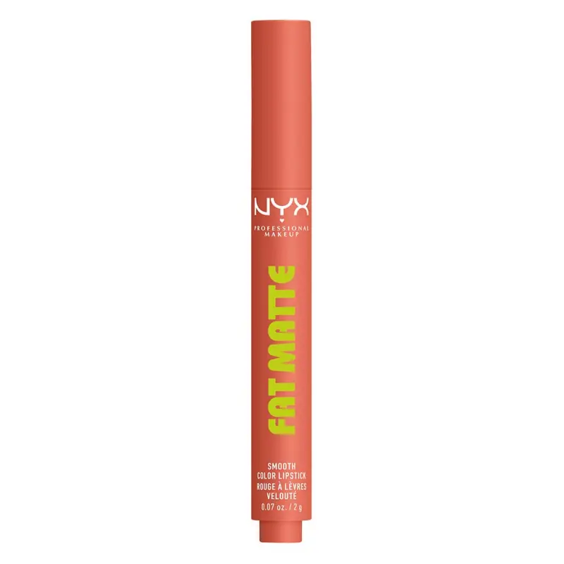 NYX PROFESSIONAL MAKEUP Fat Matte Smooth Color Lipstick matt hatású ajakrúzs 02 Cashmere Cutie 2 g NYX PROFESSIONAL MAKEUP Fat Matte Smooth Color Lipstick matt hatású ajakrúzs 02 Cashmere Cutie 2 g