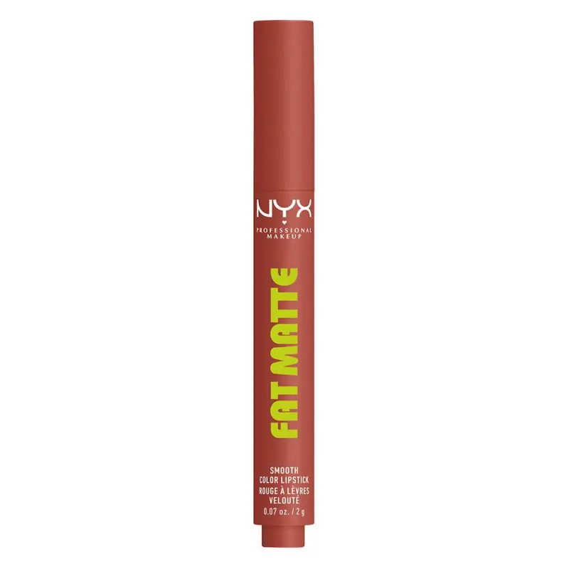 NYX PROFESSIONAL MAKEUP Fat Matte Smooth Color Lipstick matt hatású ajakrúzs 04 Rose Robe 2 g NYX PROFESSIONAL MAKEUP Fat Matte Smooth Color Lipstick matt hatású ajakrúzs 04 Rose Robe 2 g