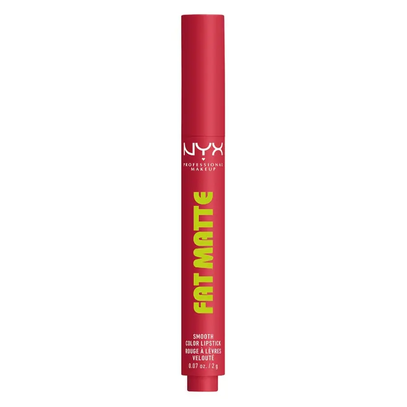 NYX PROFESSIONAL MAKEUP Fat Matte Smooth Color Lipstick matt hatású ajakrúzs 10 Flamingo Feather 2 g NYX PROFESSIONAL MAKEUP Fat Matte Smooth Color Lipstick matt hatású ajakrúzs 10 Flamingo Feather 2 g