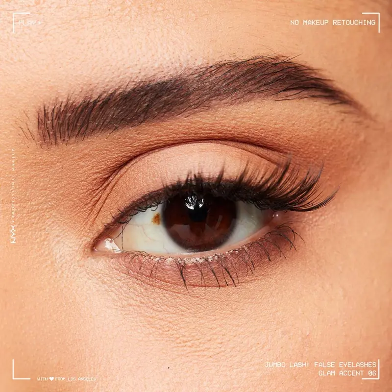 Jumbo Lash! Vegan Reusable False Lashes- Glam Accent