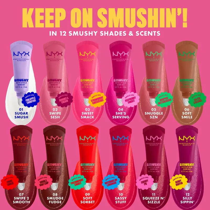 Smushy Matte Lip Balm Ajakbalzsam Swipe 2 Smooth 8 ml