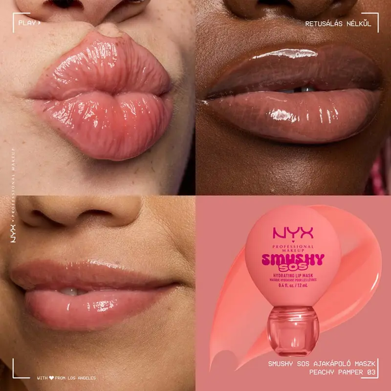 Smushy SOS ajakápoló maszk 03 Peachy Pamper 12 ml