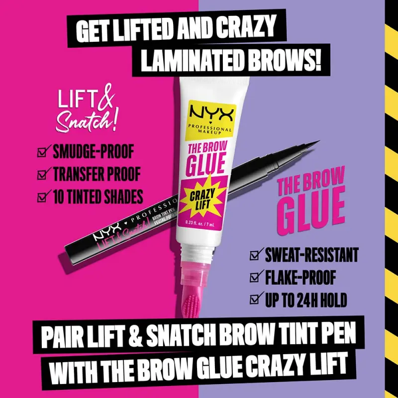 The Brow Glue Crazy Lift szemöldökformázó 7 ml