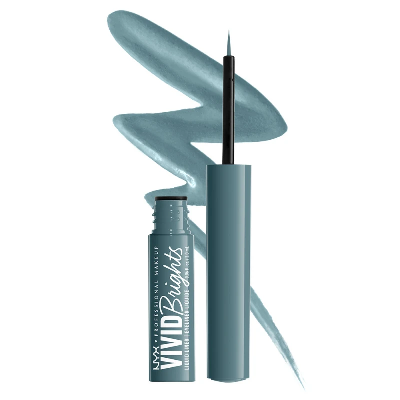 Vivid Brights Colored Liquid Eyeliner - Cyan Simp (2 ml)