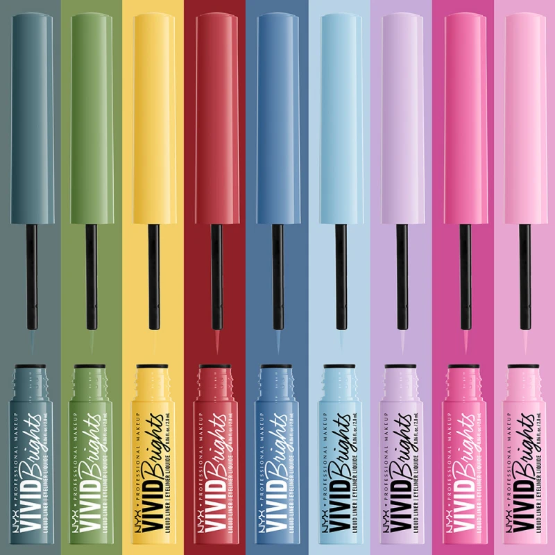 Vivid Brights Colored Liquid Eyeliner - Cyan Simp (2 ml)