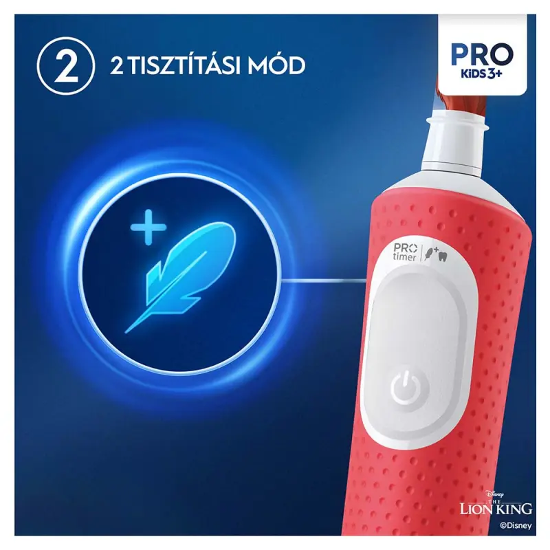 Vitality PRO Elektromos Fogkefe Gyerek - Lion King + Utazó tok