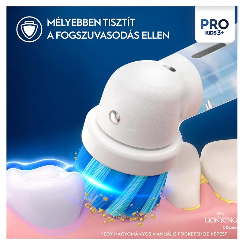 Vitality PRO Elektromos Fogkefe Gyerek - Lion King + Utazó tok