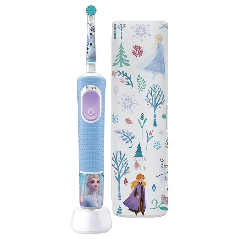ORAL-B D103 Vitality PRO Elektromos Fogkefe Gyerek - Frozen II + Utazó tok