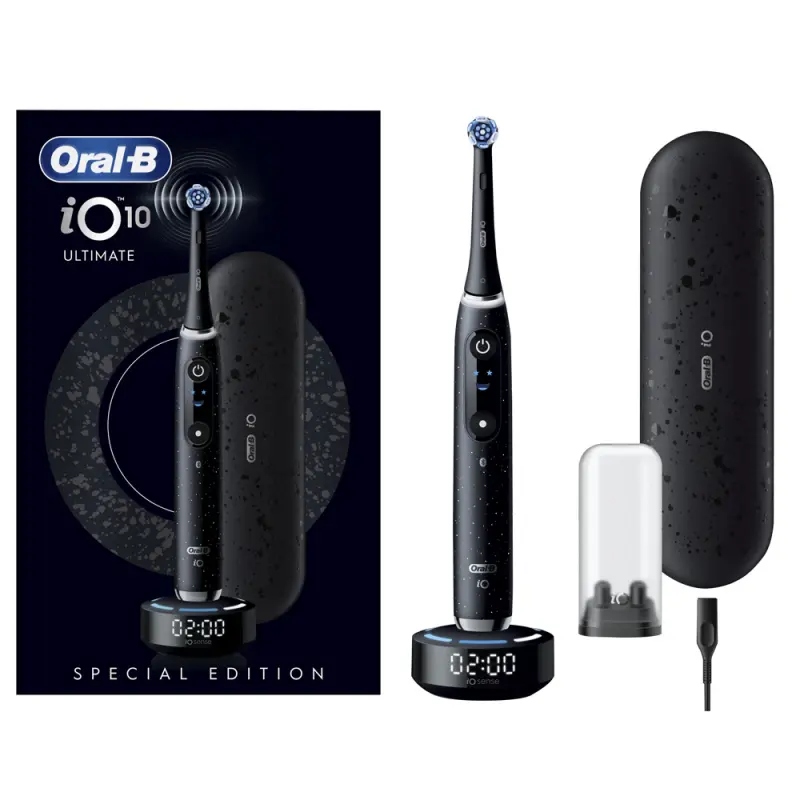 iO10 Elektromos Fogkefe Fekete Special Edition