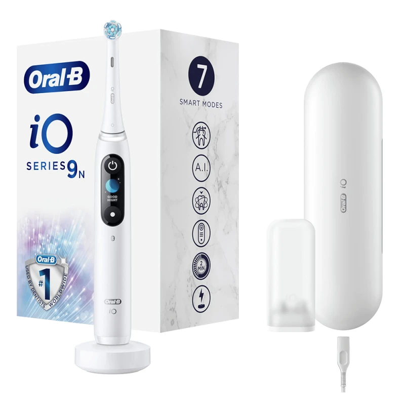 iO9 Elektromos Fogkefe White Alabaster