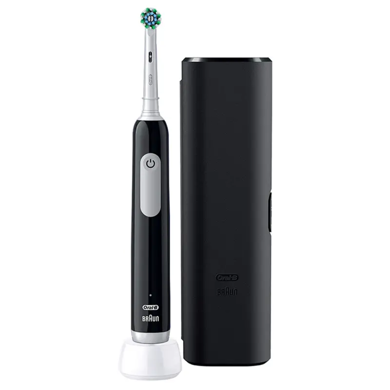ORAL-B PRO1 Elektromos Fogkefe Black X-Clean + Utazó tok