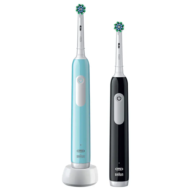 ORAL-B PRO1 Elektromos Fogkefe DUOPACK Blue + Black X-Clean