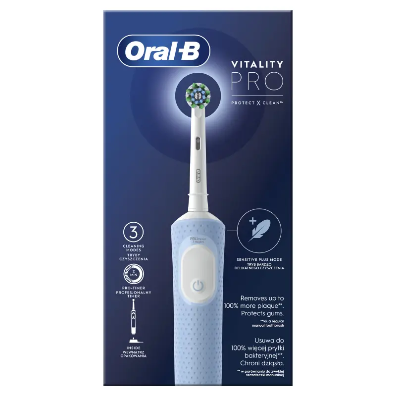 Vitality PRO Elektromos Fogkefe X-Clean Vapor Blue