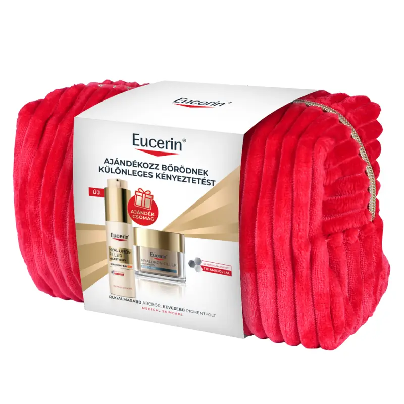 EUCERIN Anti-Age Hyaluron-Filler+Elasticity Gold SPF50+ ajándékcsomag 50+50 ml EUCERIN Anti-Age Hyaluron-Filler+Elasticity Gold SPF50+ ajándékcsomag 50+50 ml